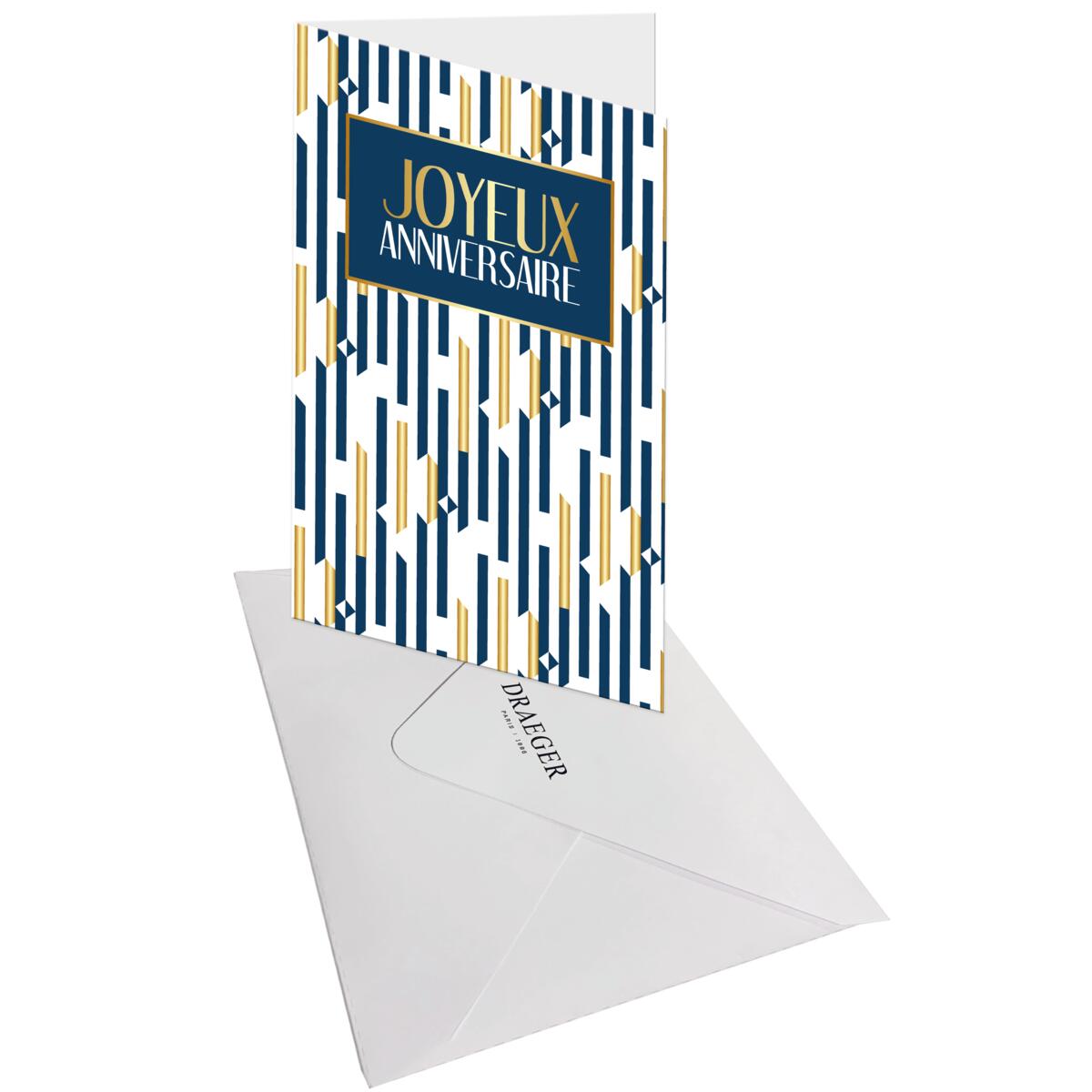 Carte anniversaire homme Joyeux anniversaire gold 3