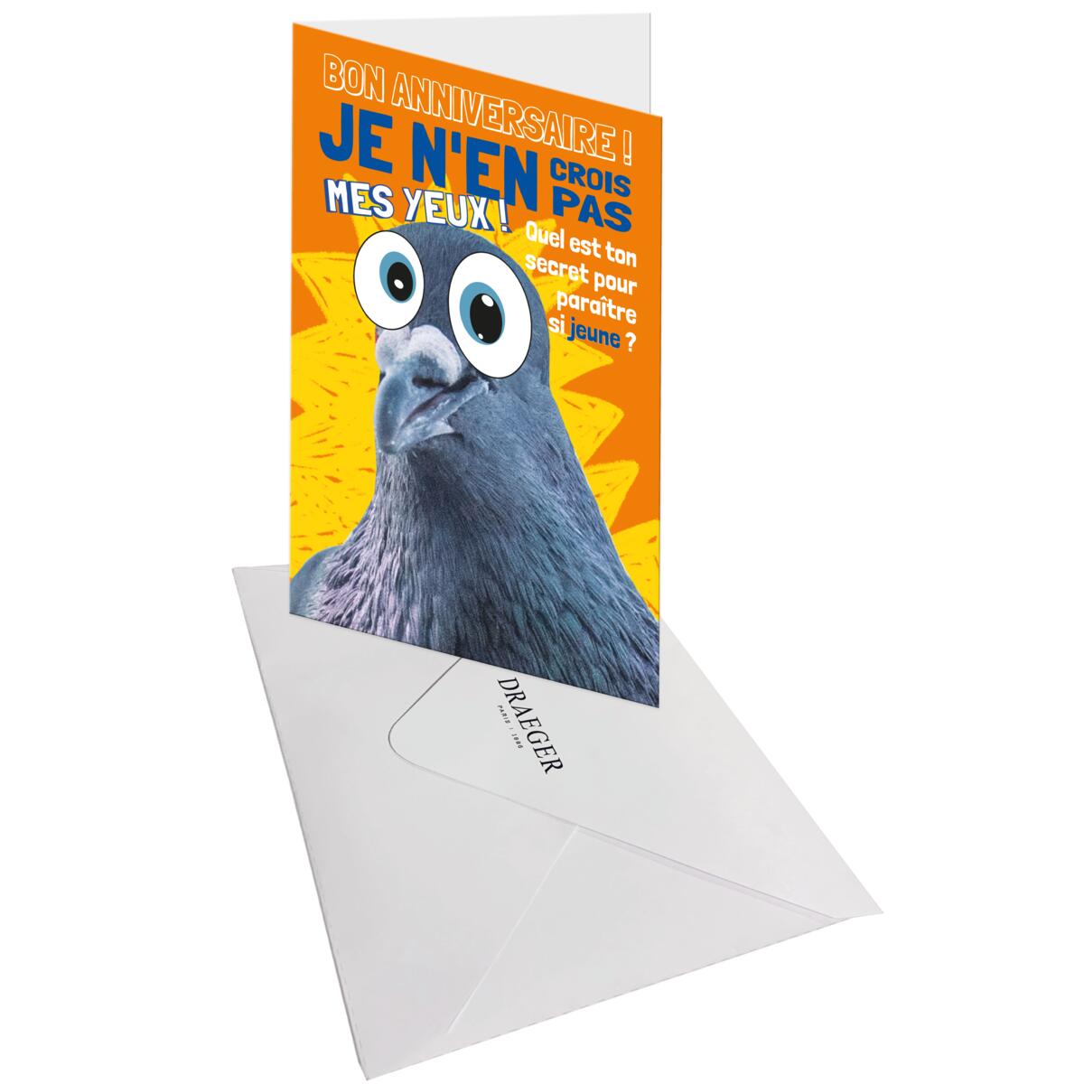 Carte anniversaire humour Pigeon 3