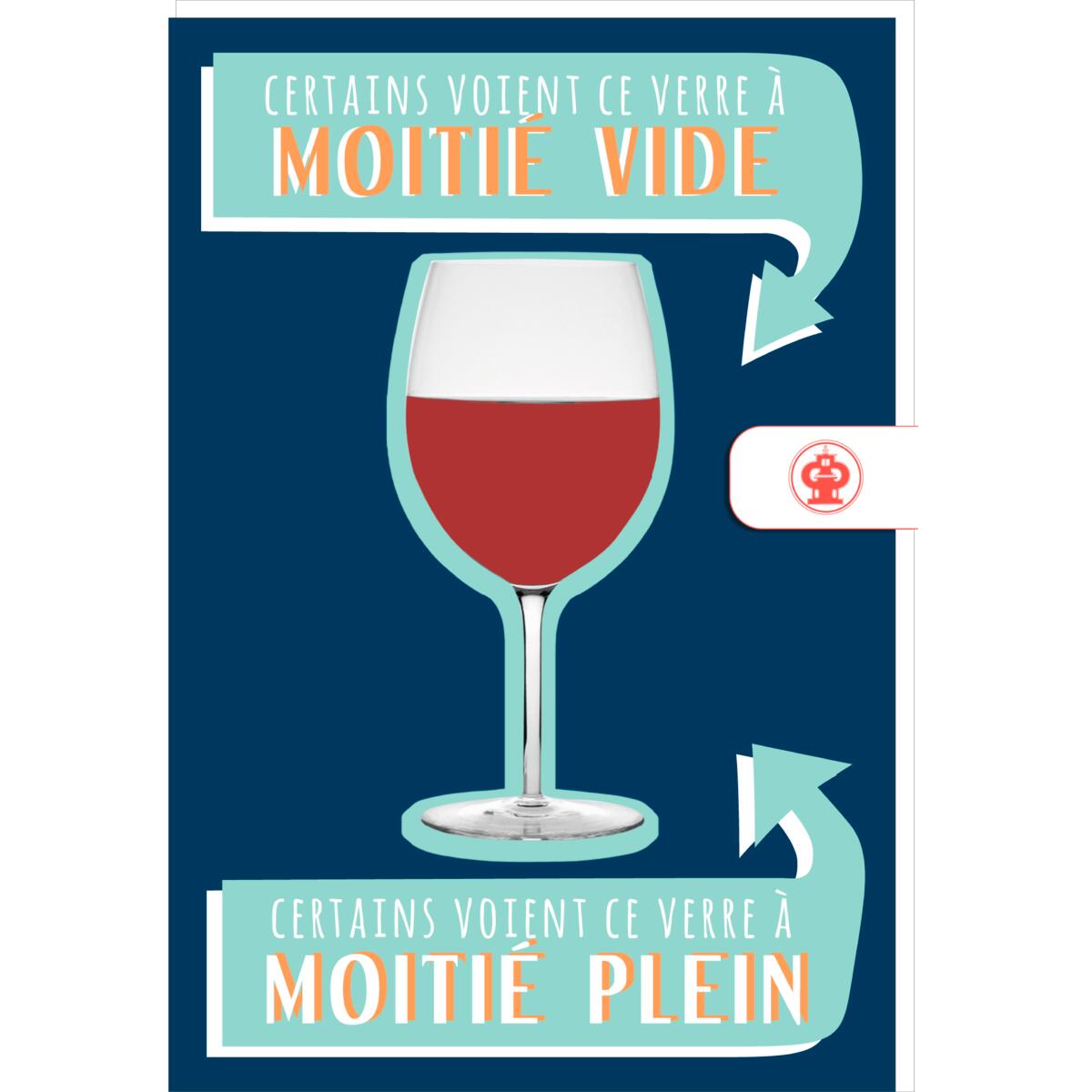 Carte anniversaire humour Verre de vin 1