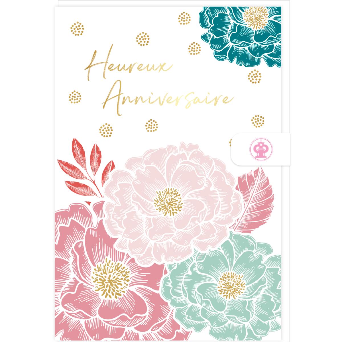 Carte anniversaire femme Heureux anniversaire 1