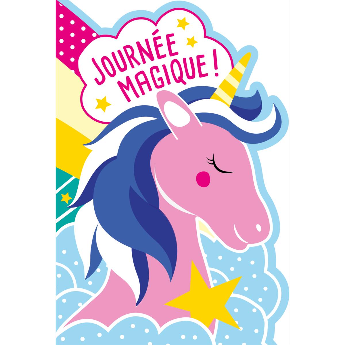 Carte anniversaire enfant Journée magique 1
