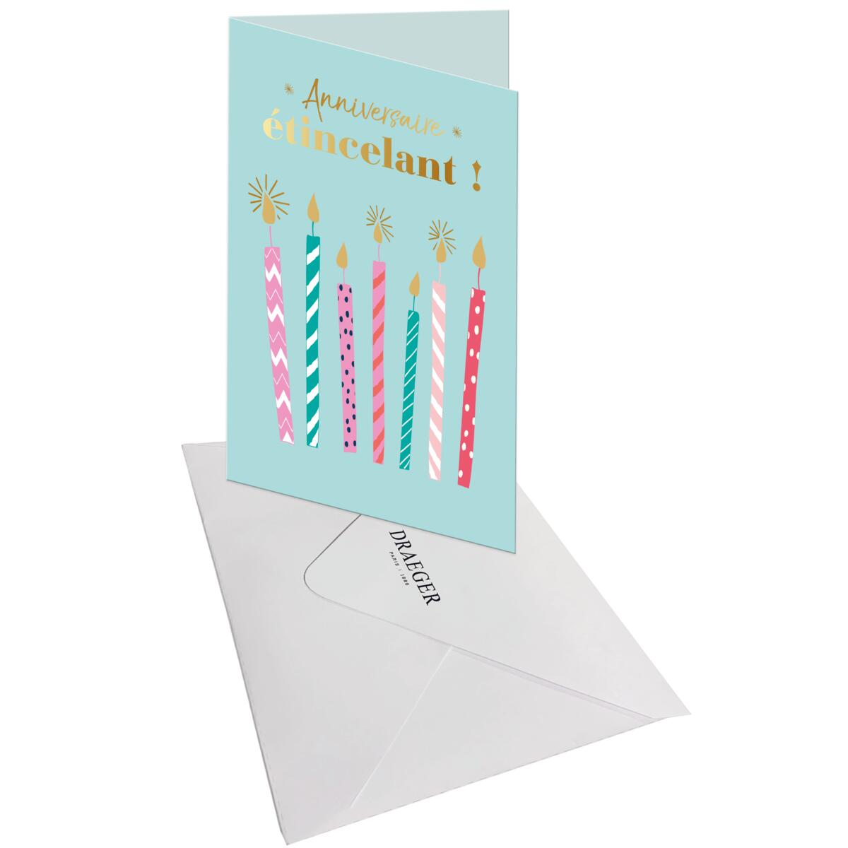 Carte anniversaire femme Anniversaire étincelant 3