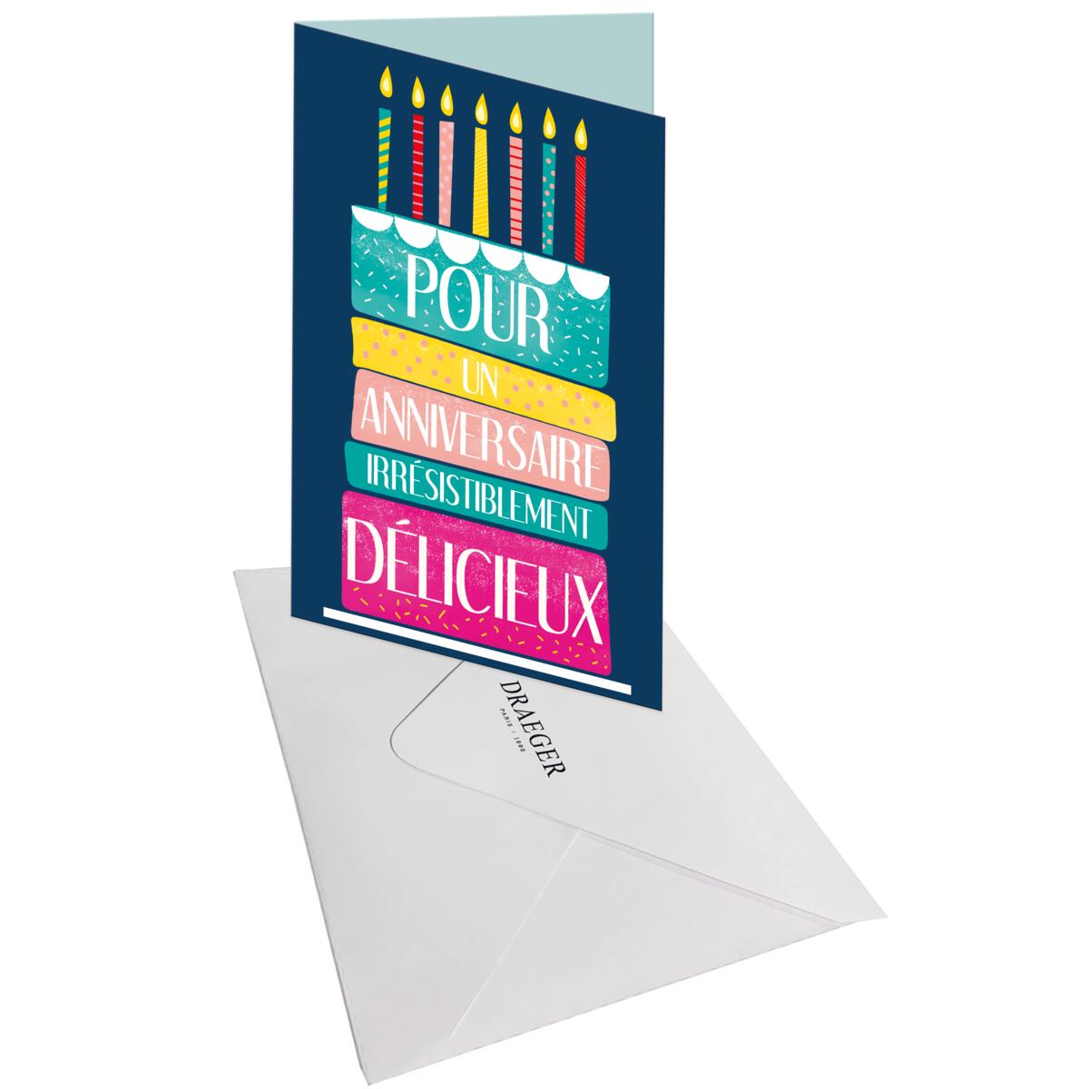 Carte anniversaire femme Anniversaire délicieux 3