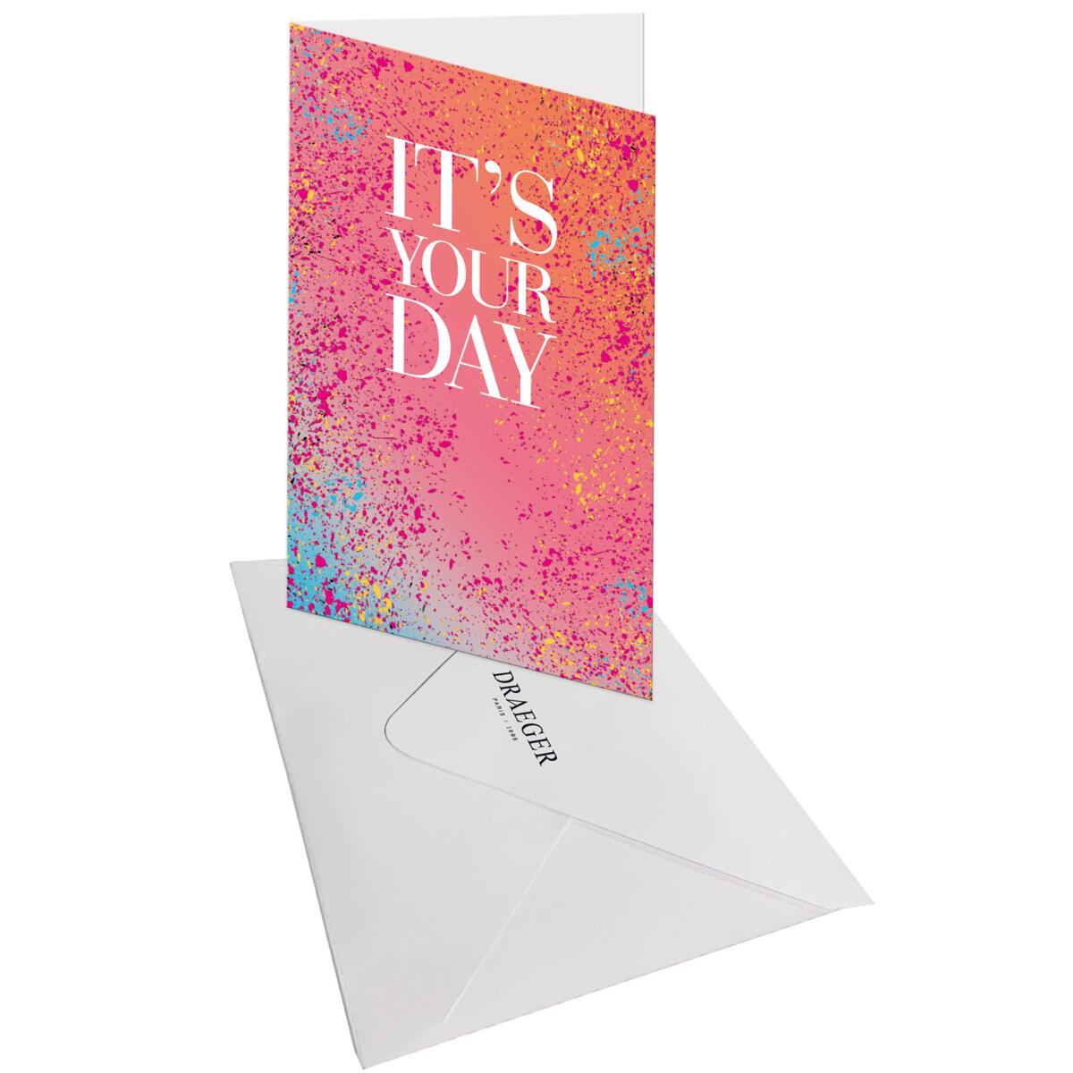 Carte anniversaire femme It's your day 3