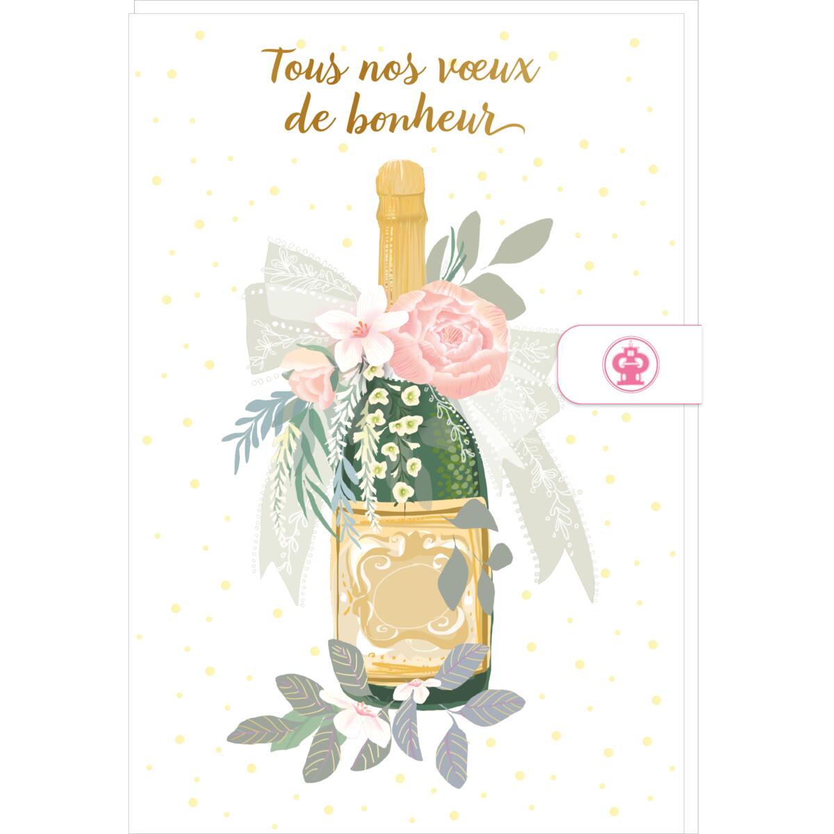 Carte mariage Tous nos voeux 1