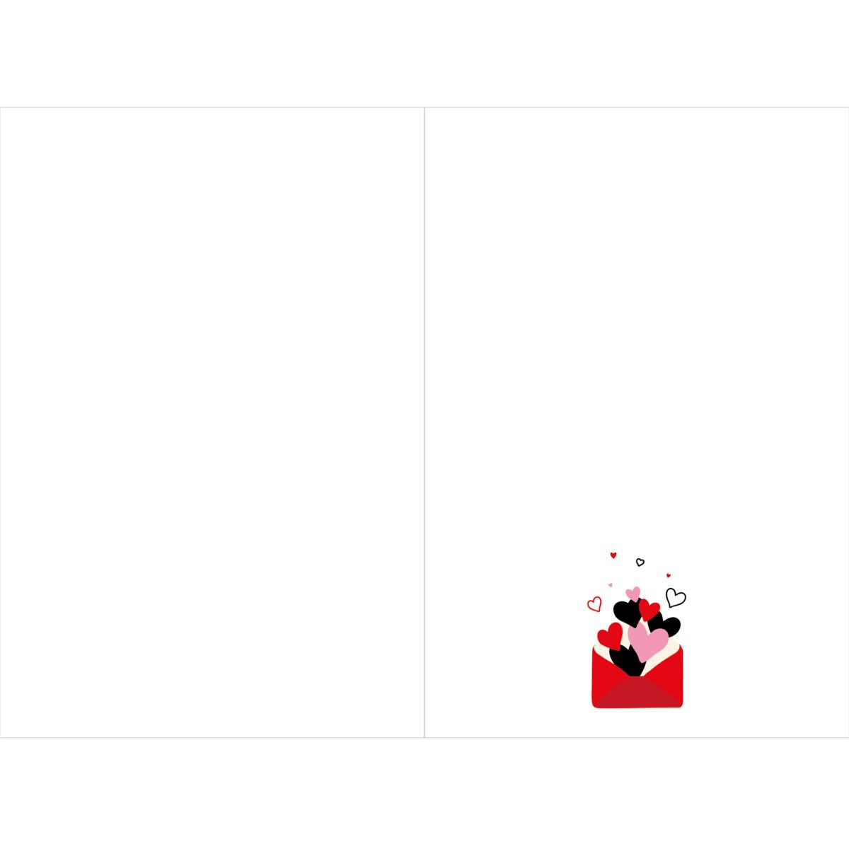 Carte Saint-Valentin Love doré 2