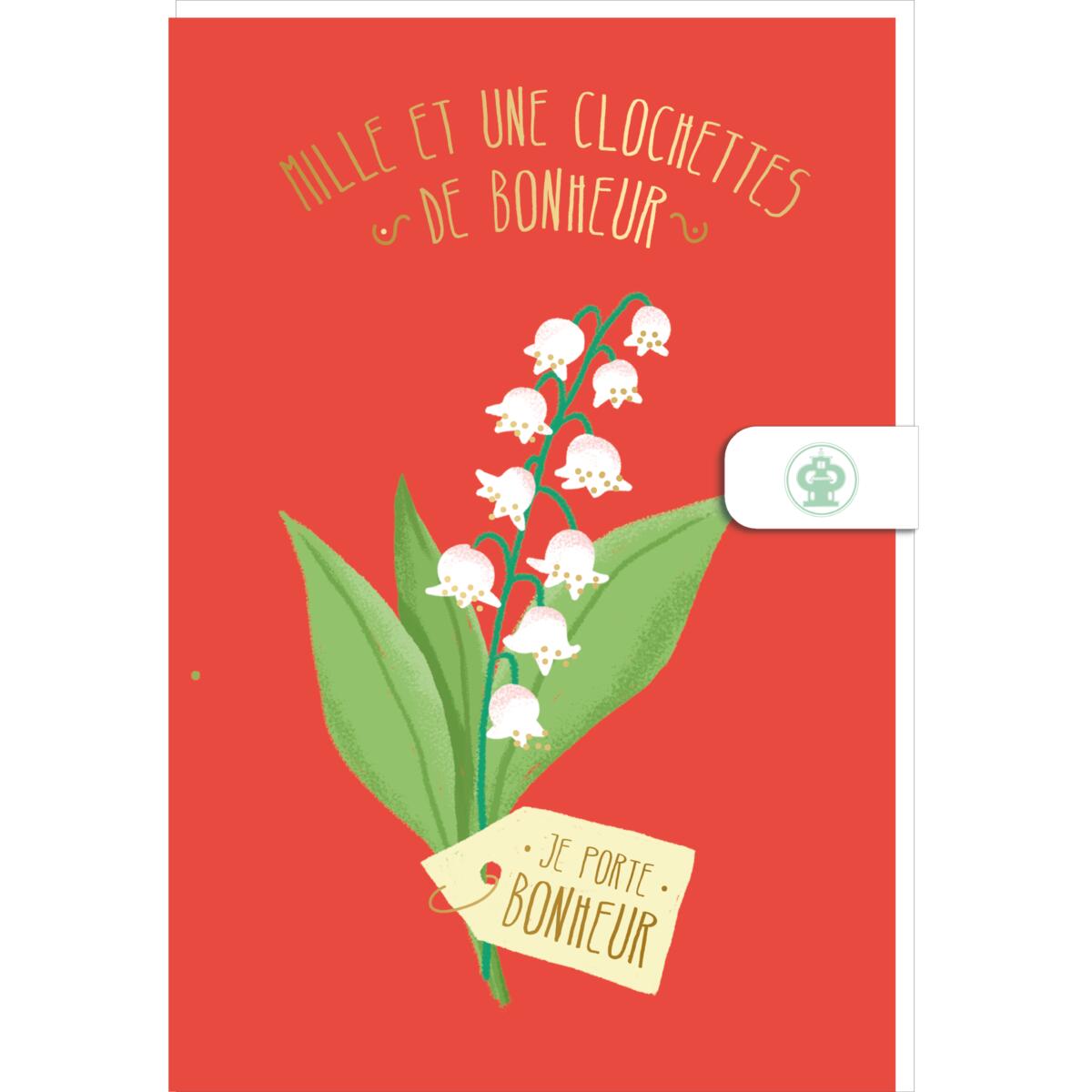 Carte 1er mai Clochettes de bonheur 1