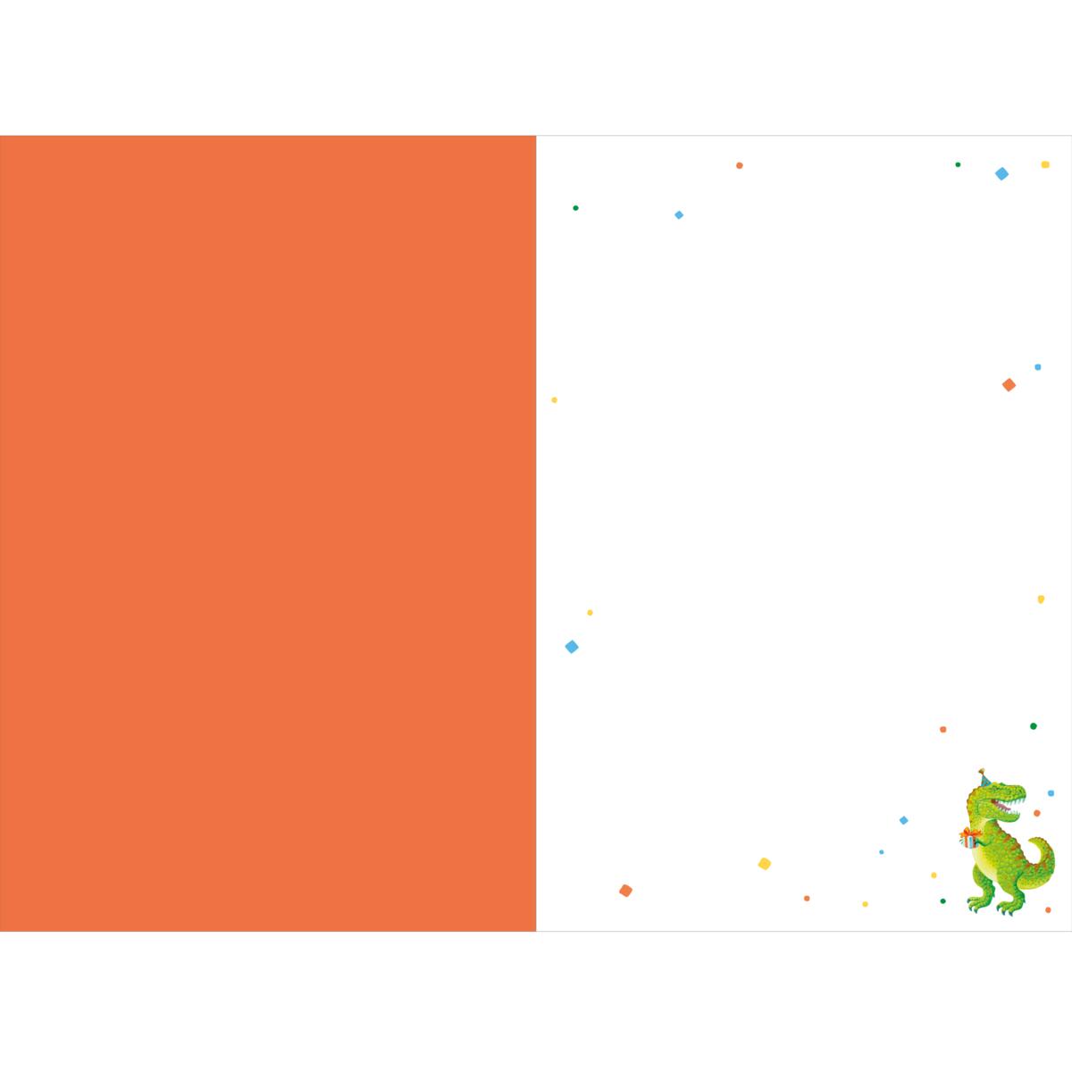 Carte anniversaire Signature Dinosaure 2