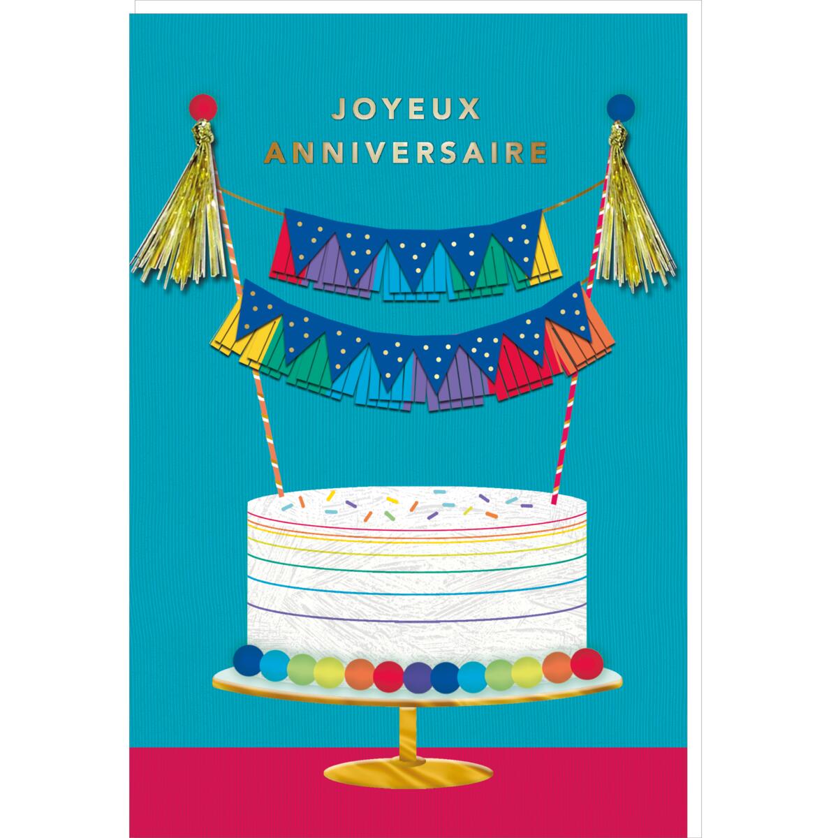 Carte anniversaire Signature Gâteau 1