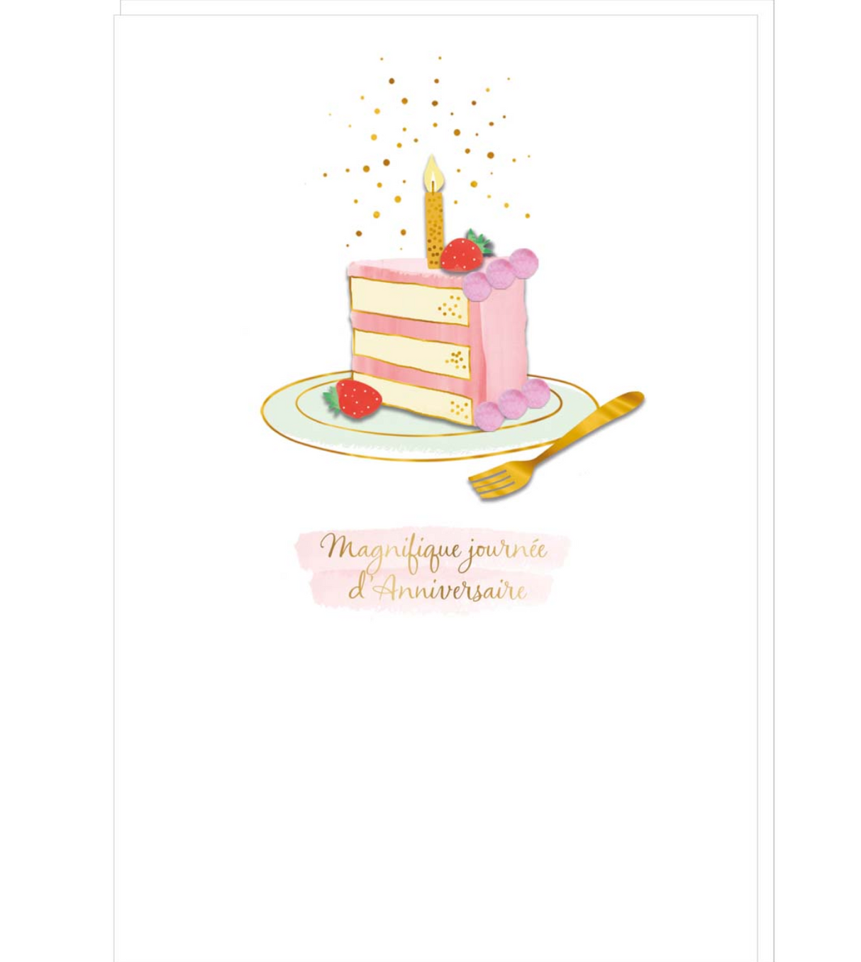 Carte Signature - Gâteau anniversaire