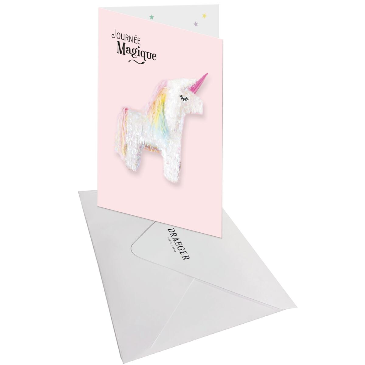 Carte anniversaire Signature Licorne journée magique 3