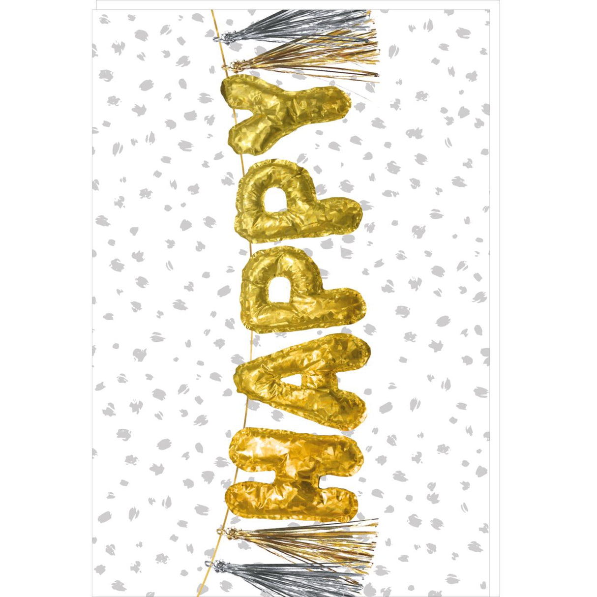 Tarjeta con FIRMA Happy Garland - 11,5 x 17 cm