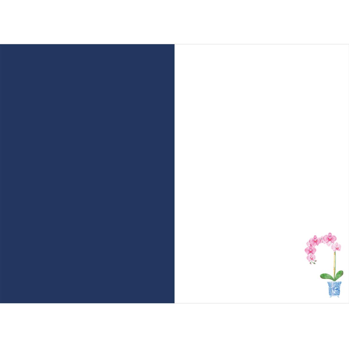 Carte anniversaire Signature Orchidée 2