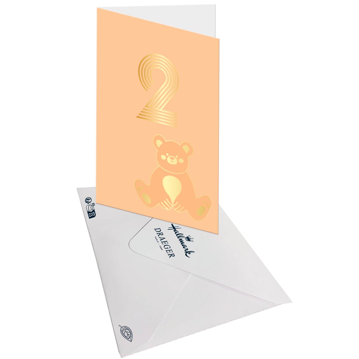 Carte anniversaire années 2 ans 3