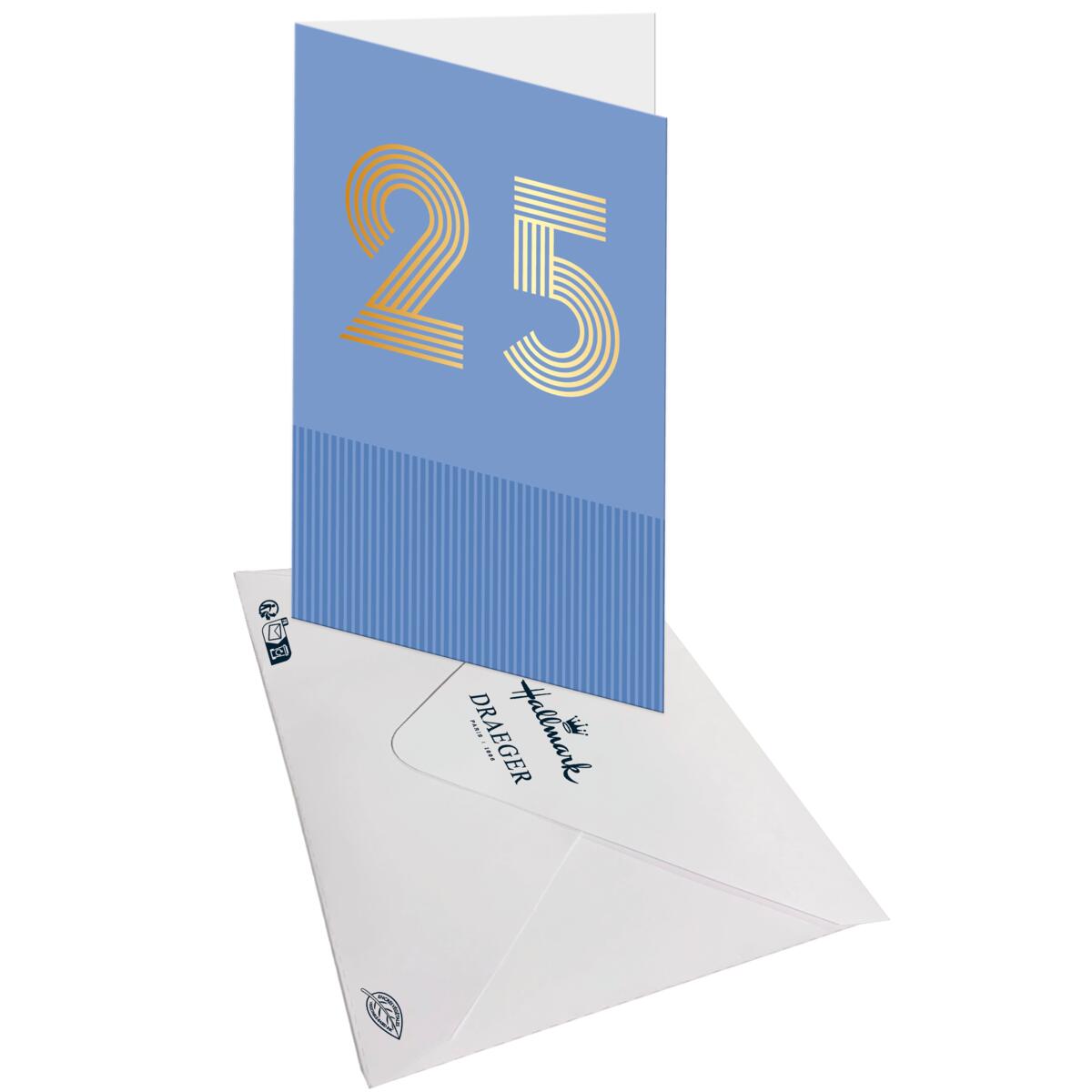 Carte anniversaire années 25 ans 3