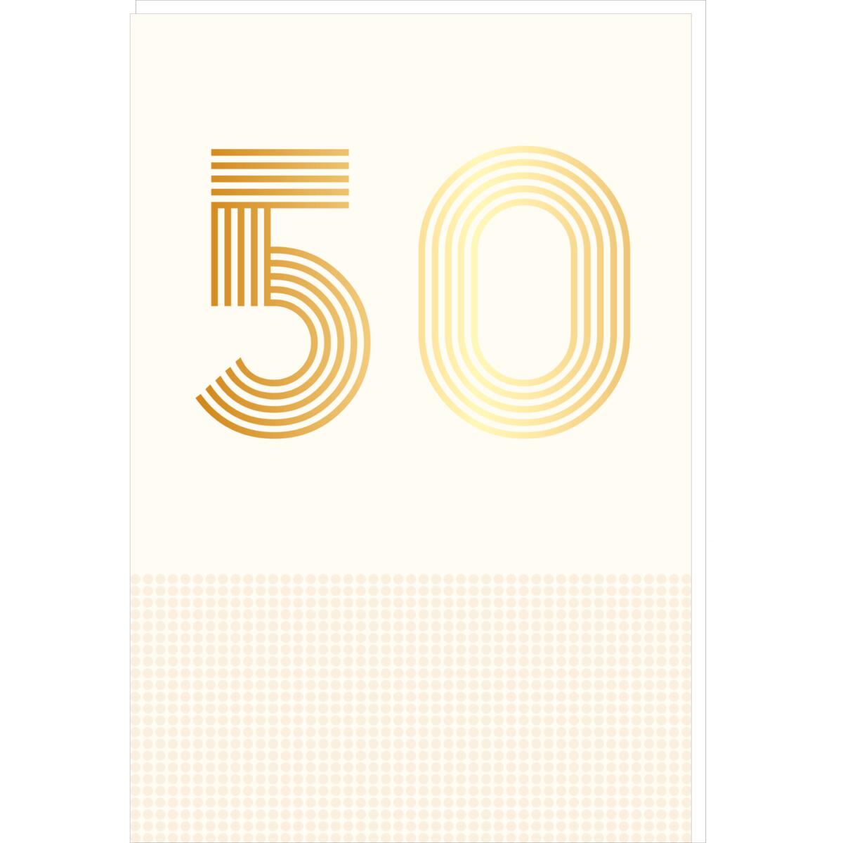 Carte anniversaire années 50 ans 1