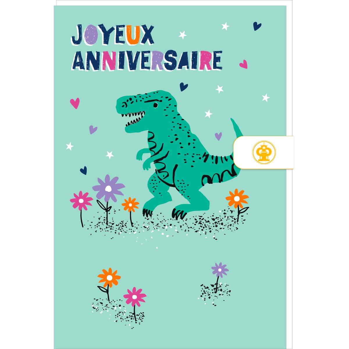 Carte anniversaire enfant Anniversaire dinosaure 1