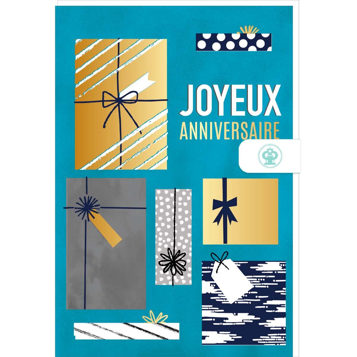 Carte anniversaire homme Joyeux anniversaire cadeaux 1