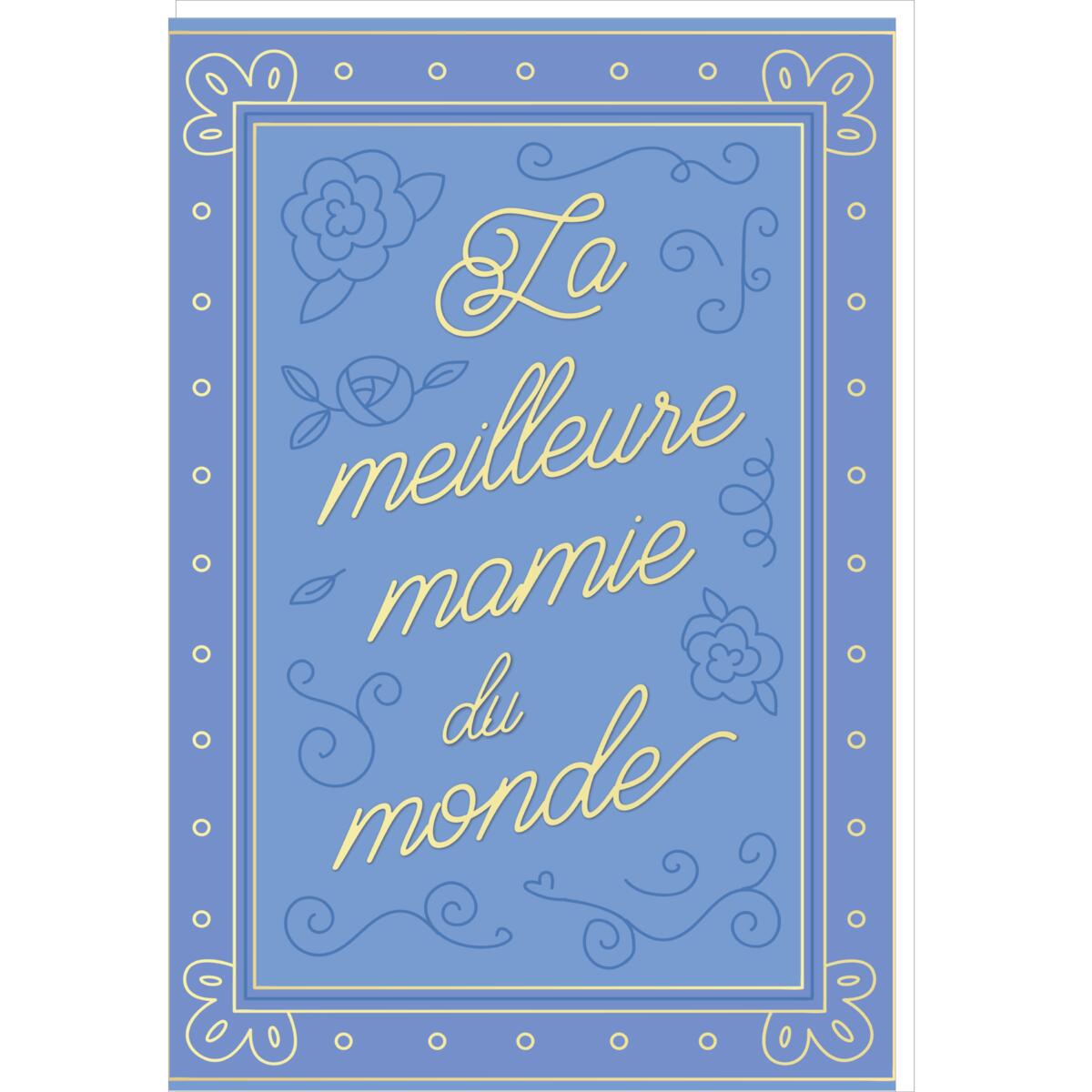 Carte fête des grands-mères La meilleure mamie 1