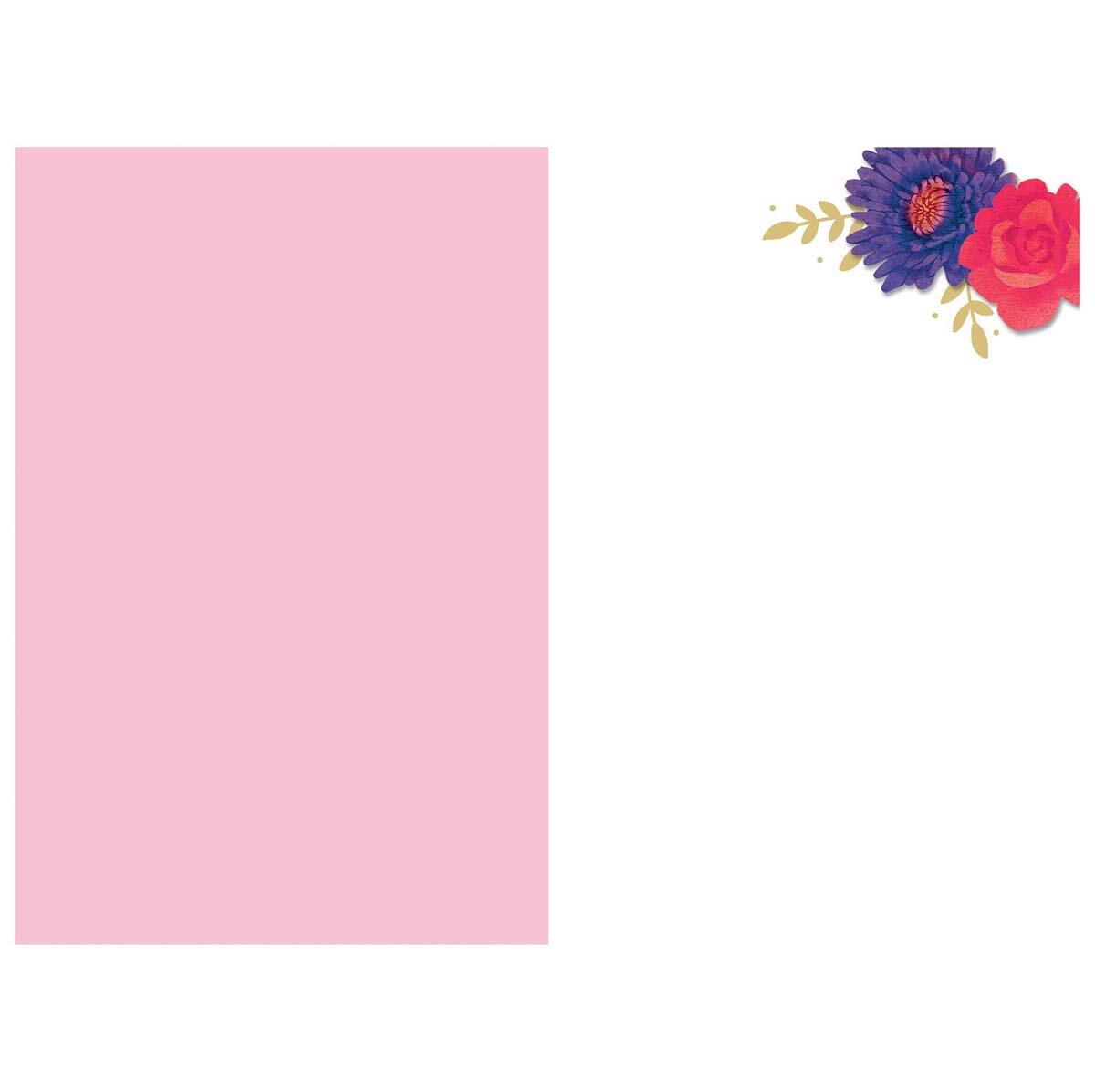 Carte Fête des mères Cœur & fleurs 2