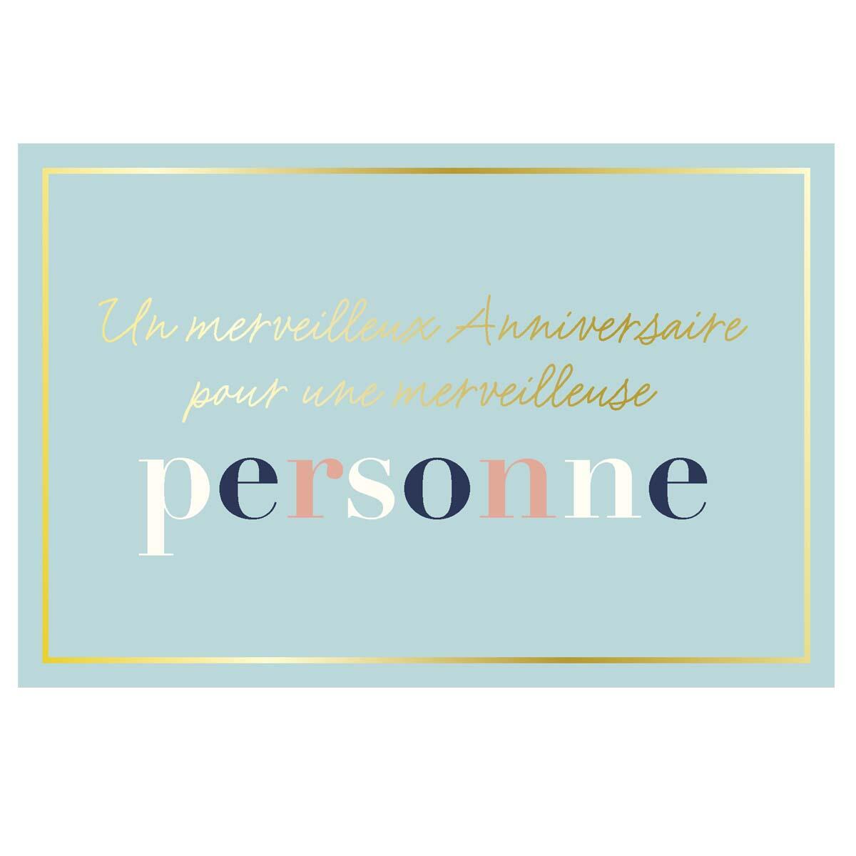 Carte anniversaire Dolce Vita Youpi 1