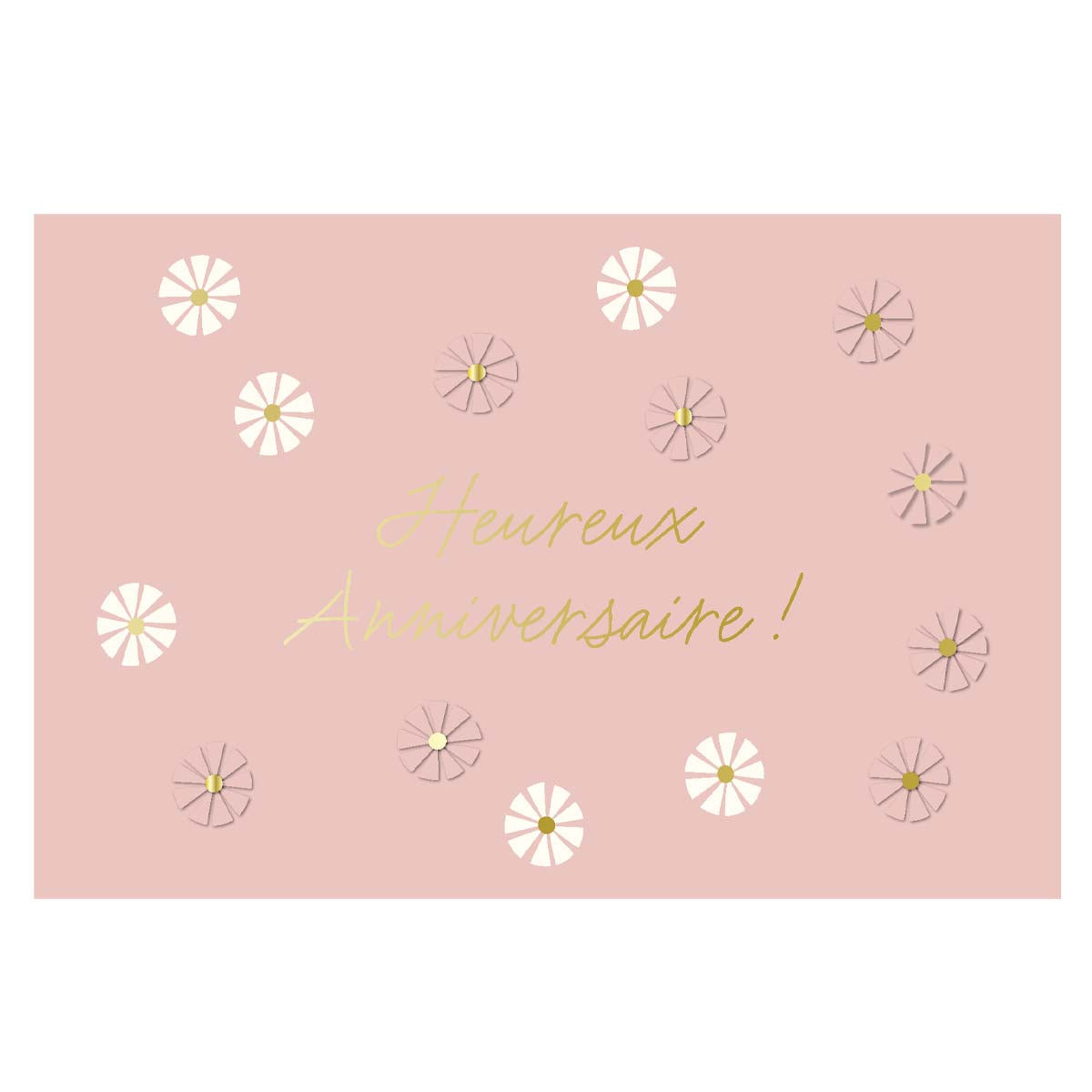 Carte Heureux Anniversaire ! - Rose