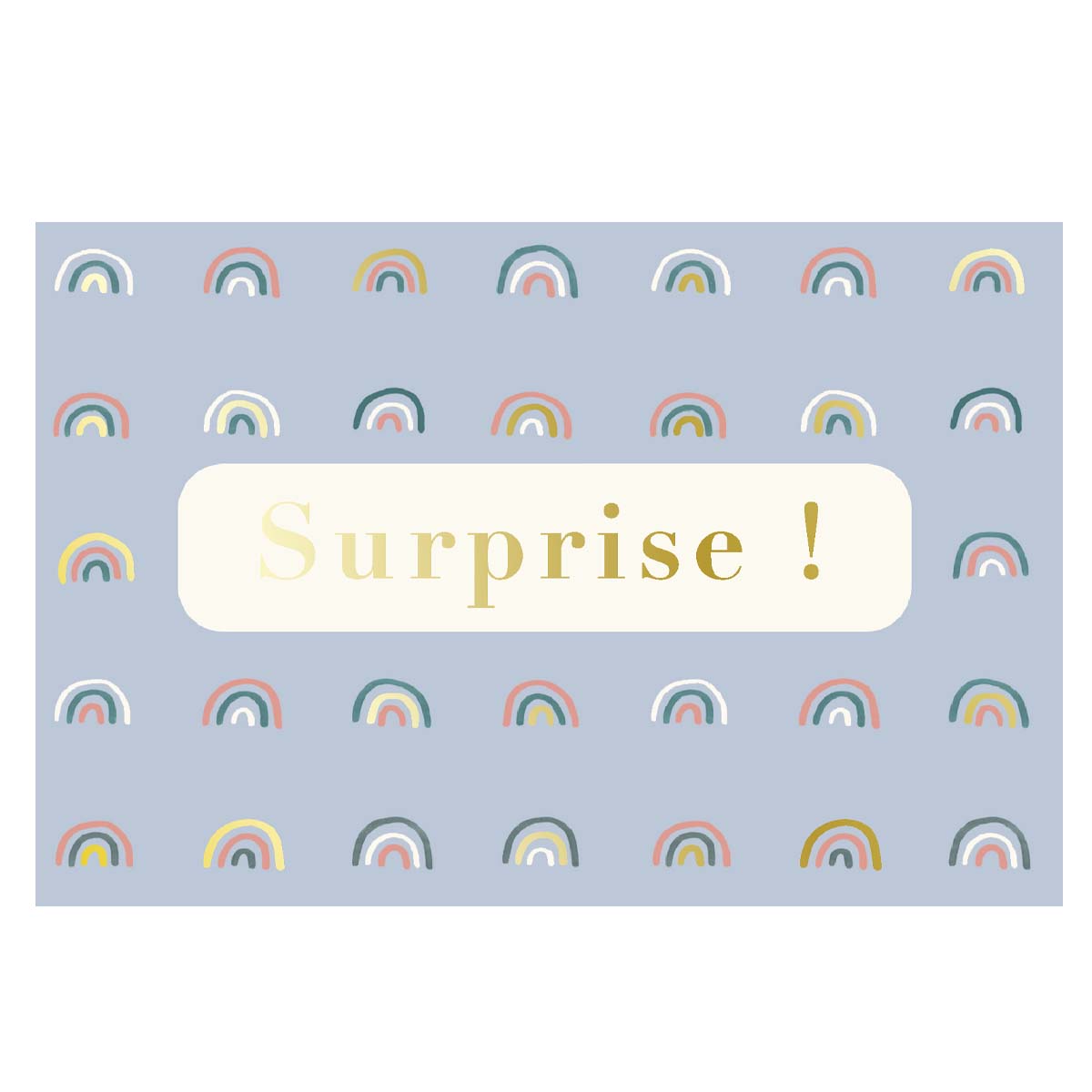 Carte de vœux Surprise ! - Bleu