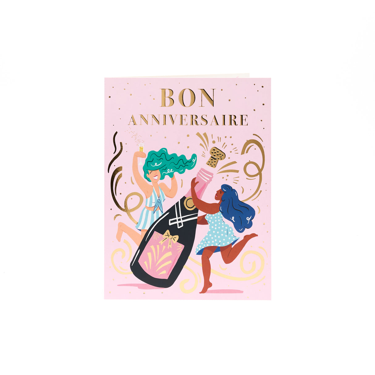 Carte Maxi - Bon anniversaire champagne