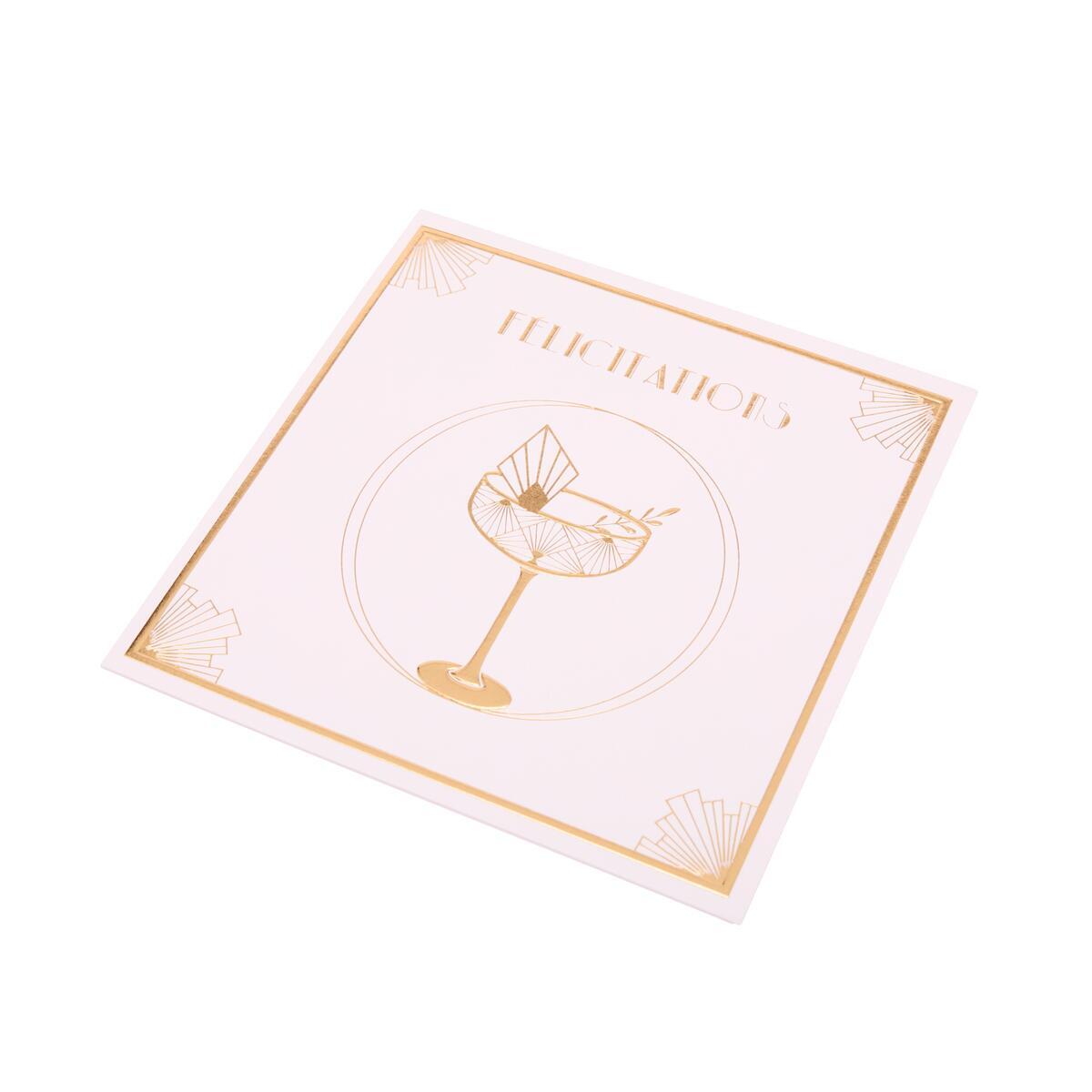 Carte mariage Gatsby Félicitations 5