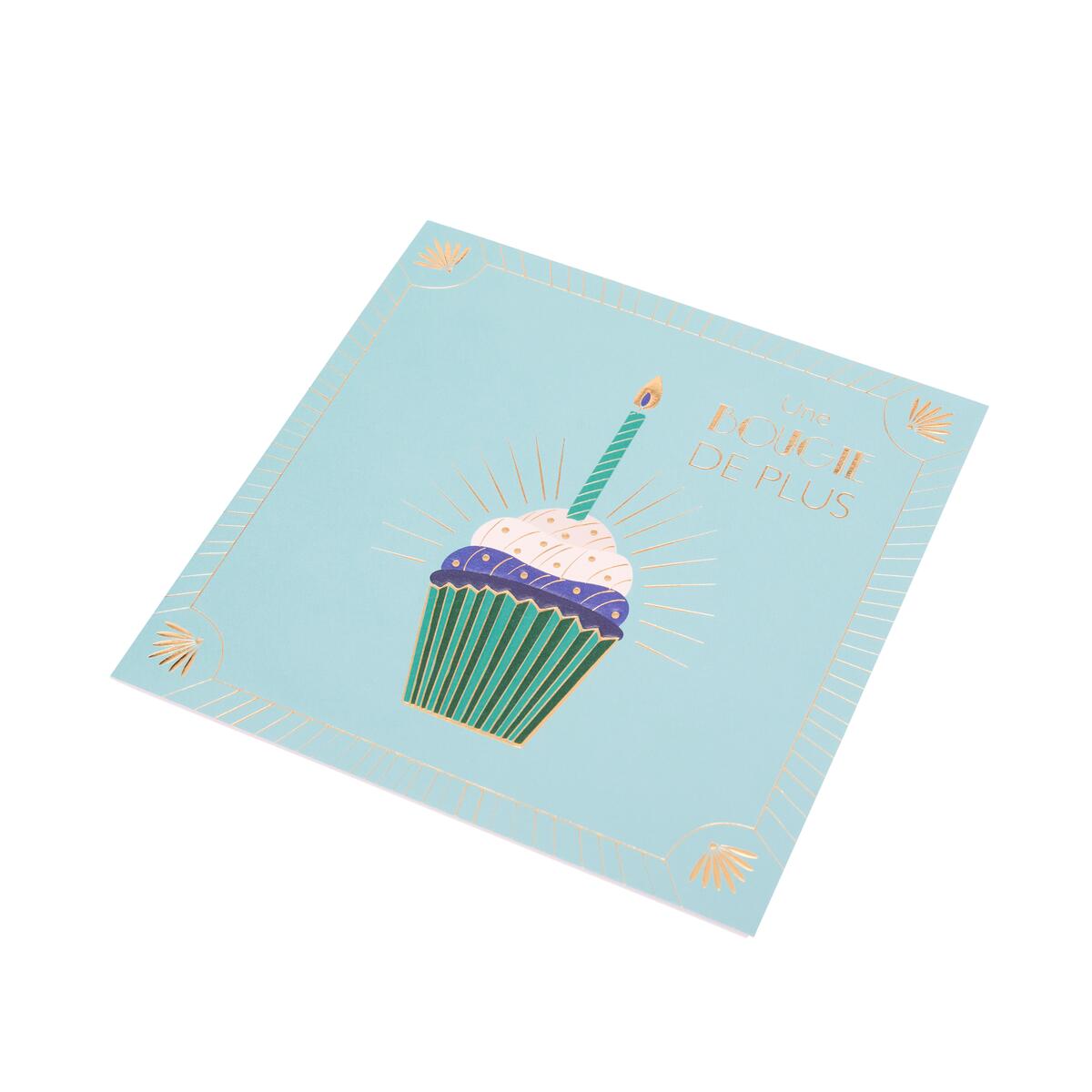 Carte anniversaire Gatsby Une bougie de plus 5