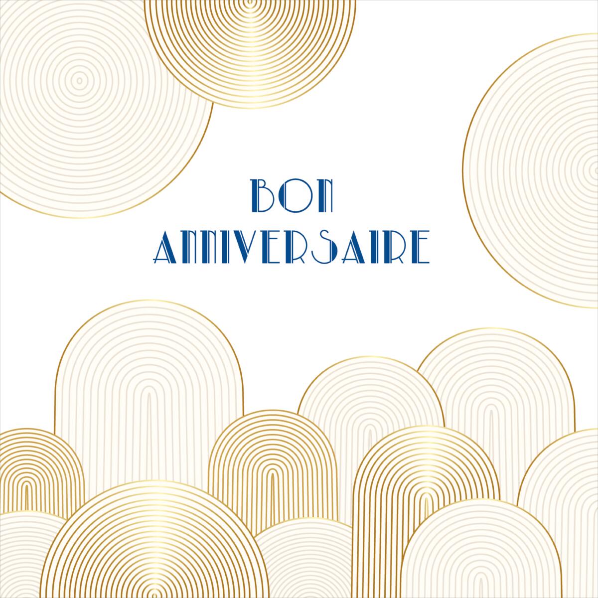 Carte anniversaire Gatsby Bon anniversaire forme 1