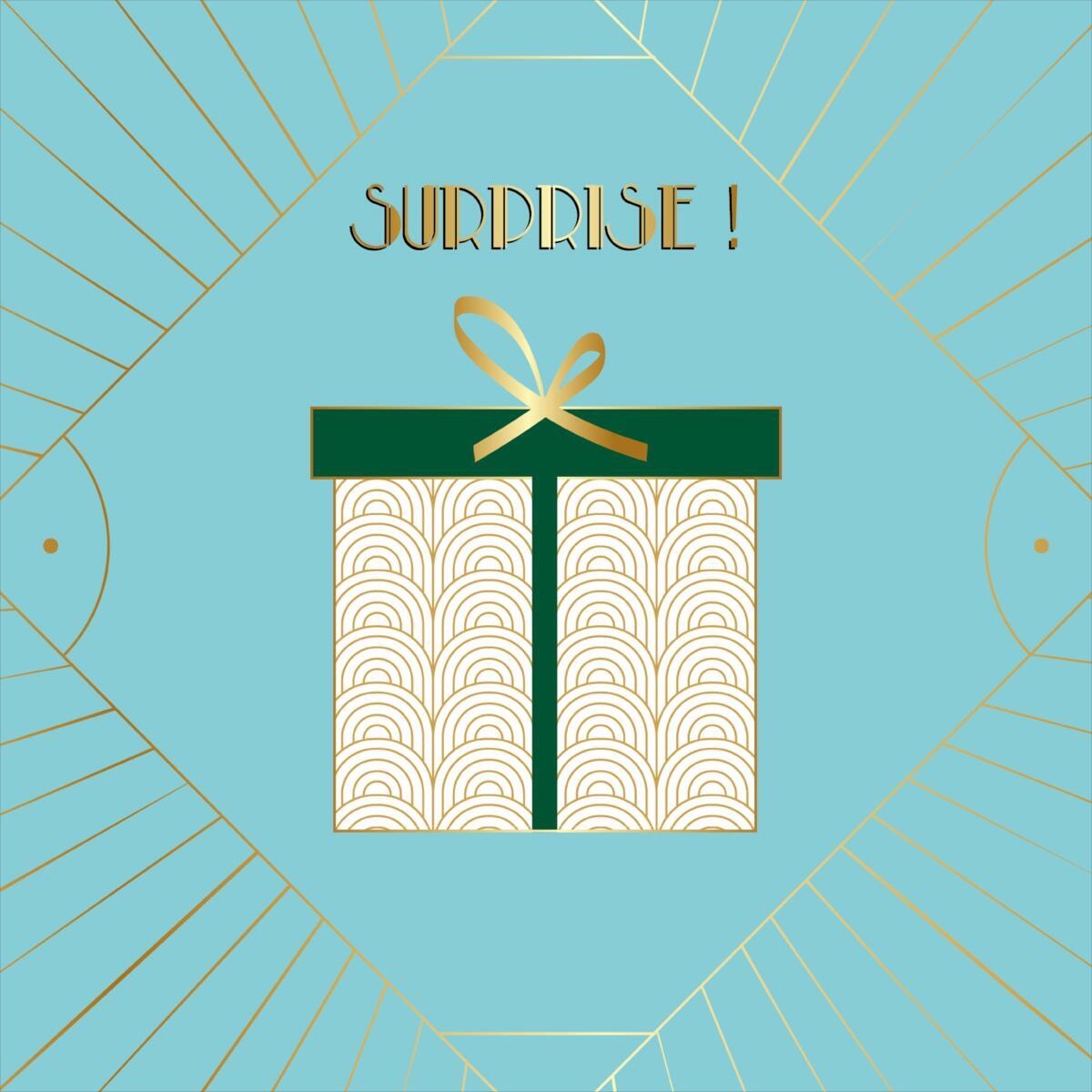 Carte anniversaire Gatsby Surprise ! 1