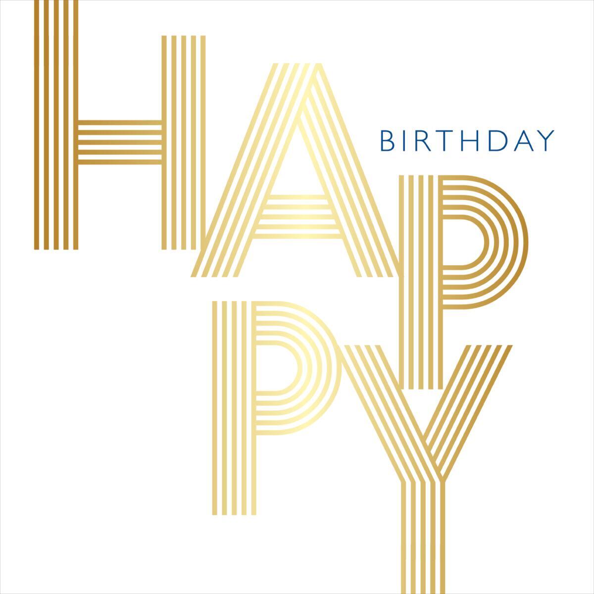 Carte anniversaire Gatsby Happy birthday 1