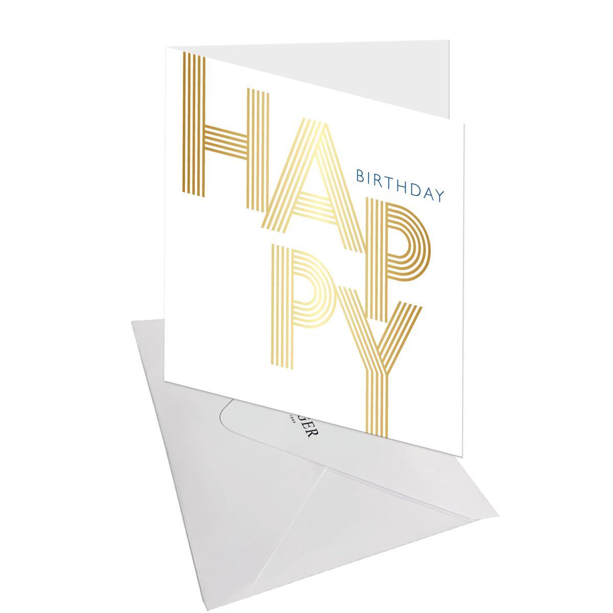 Carte anniversaire Gatsby Happy birthday 3