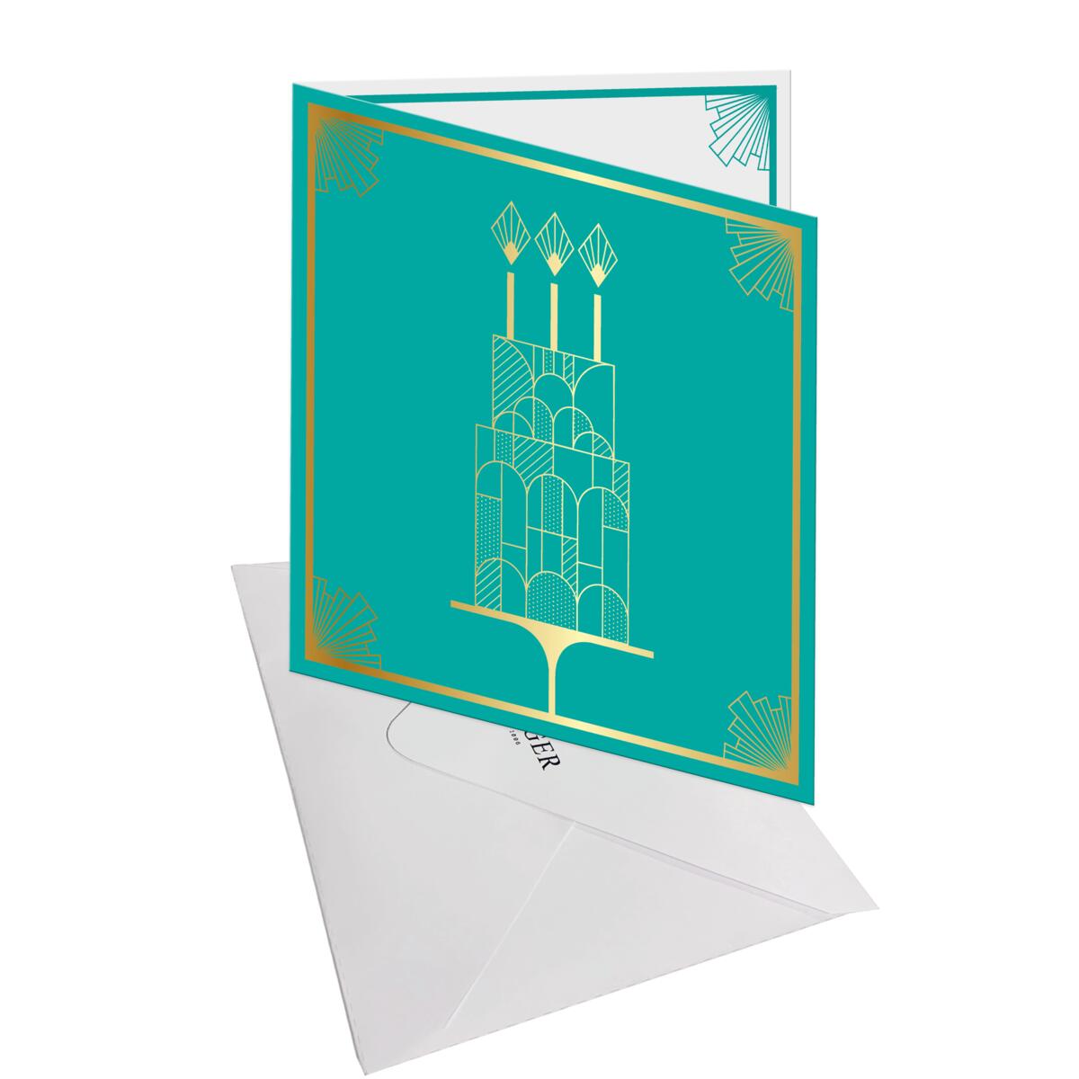 Carte anniversaire Gatsby Anniversaire gateau 3