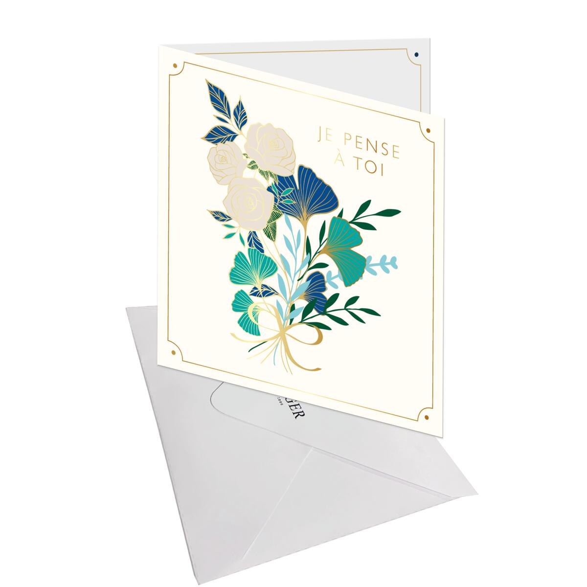 Carte naissance et félicitations Gatsby Je pense à toi 3