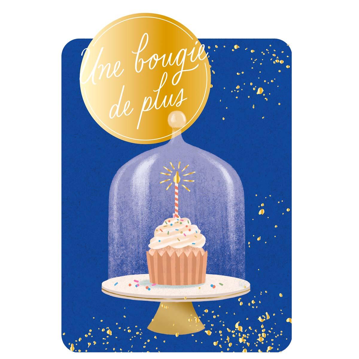 Carte de Vœux Thème Anniversaire Party Time - Plusieurs Styles Une bougie de plus 1