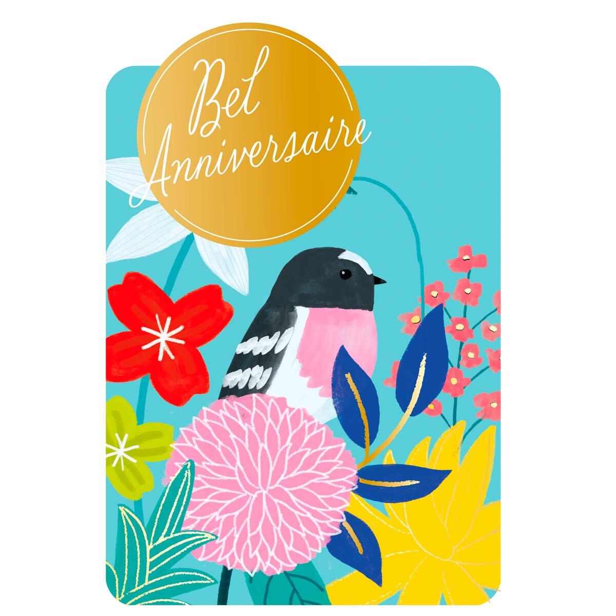 Carte de Vœux Thème Anniversaire Party Time - Plusieurs Styles Bel Anniversaire 1