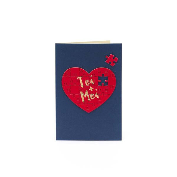 Carte Saint-Valentin - Toi + Moi Puzzle