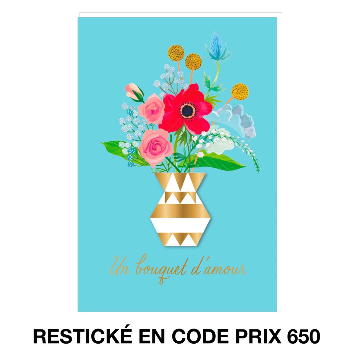 Carte fête des grands-mères Grand-mère vase 1