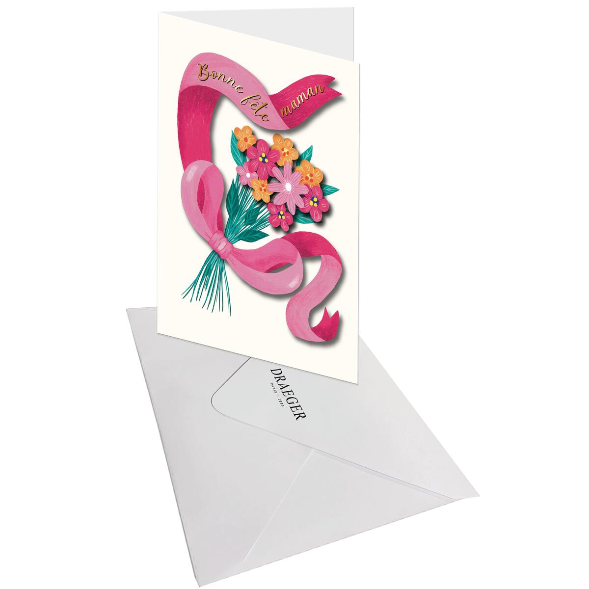 Carte Fête des mères Bouquet maman 3