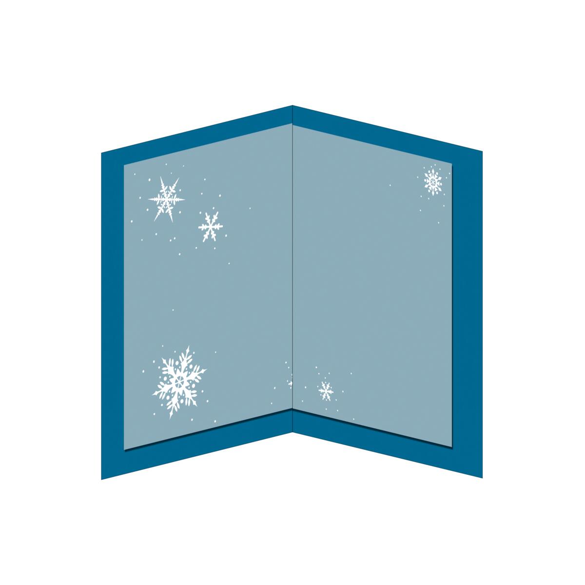 Carte de vœux Musicale Noël Traineau volant 5