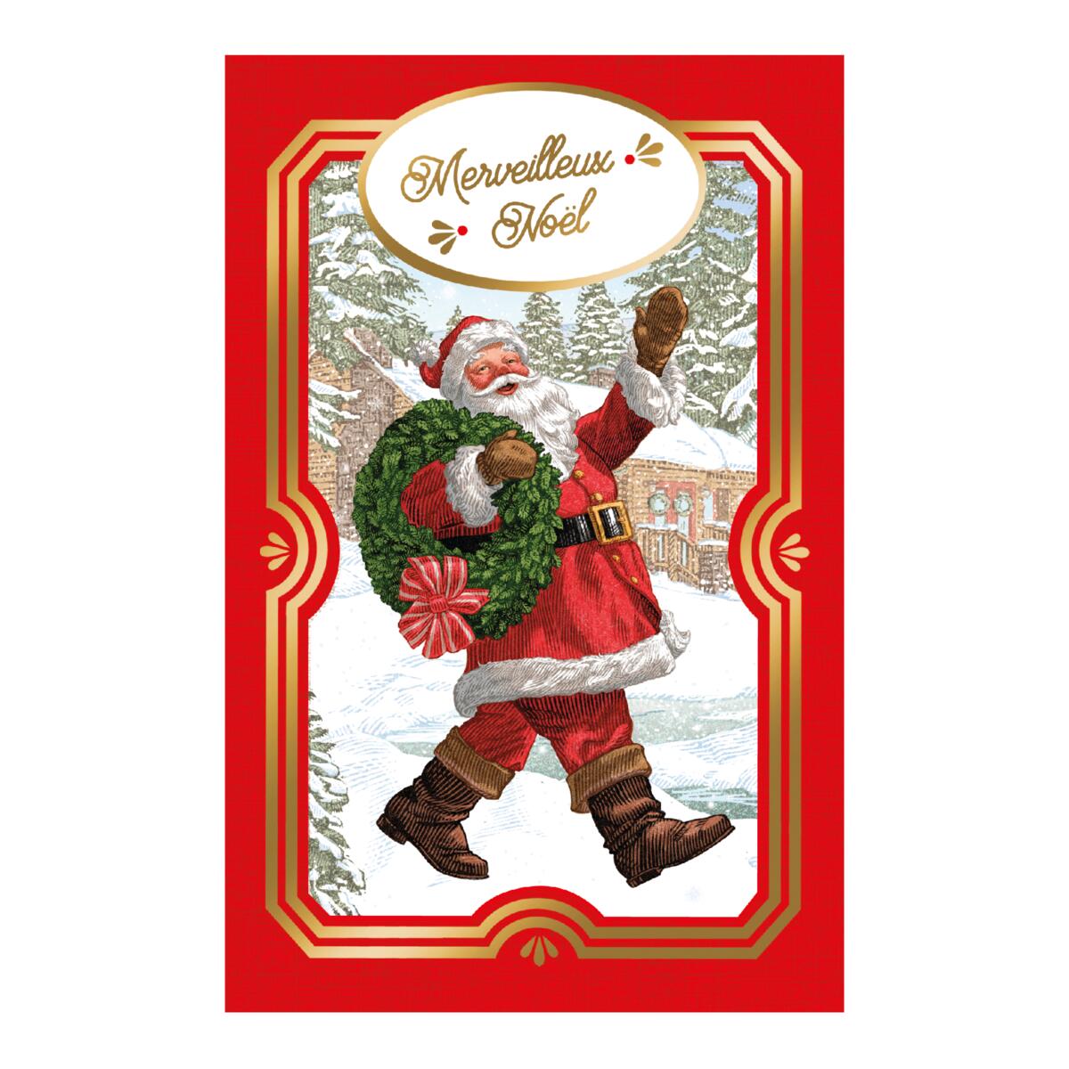 Carte de vœux Musicale Noël En route père noël 2