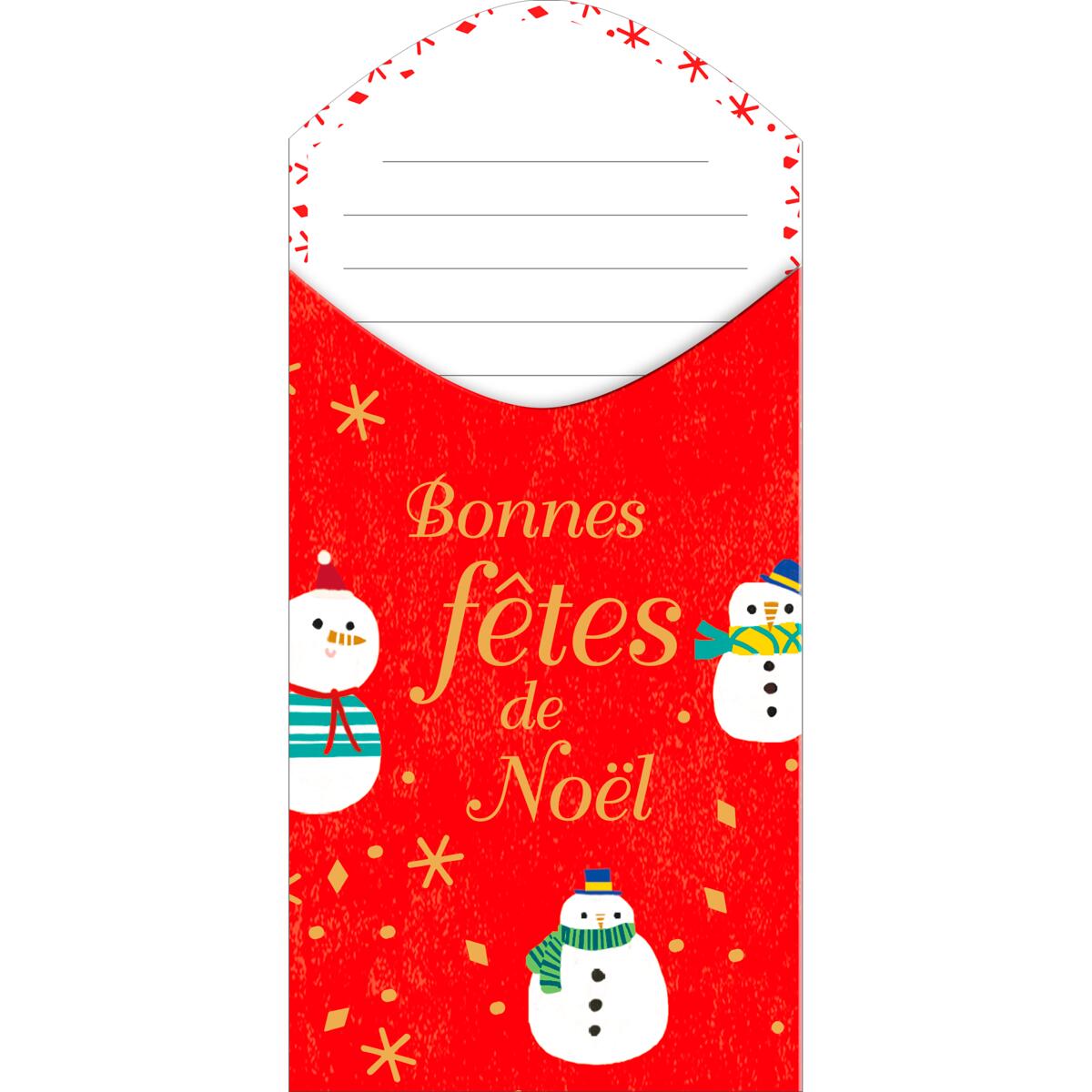 Carte de vœux Surprise Bonhomme de neige 2