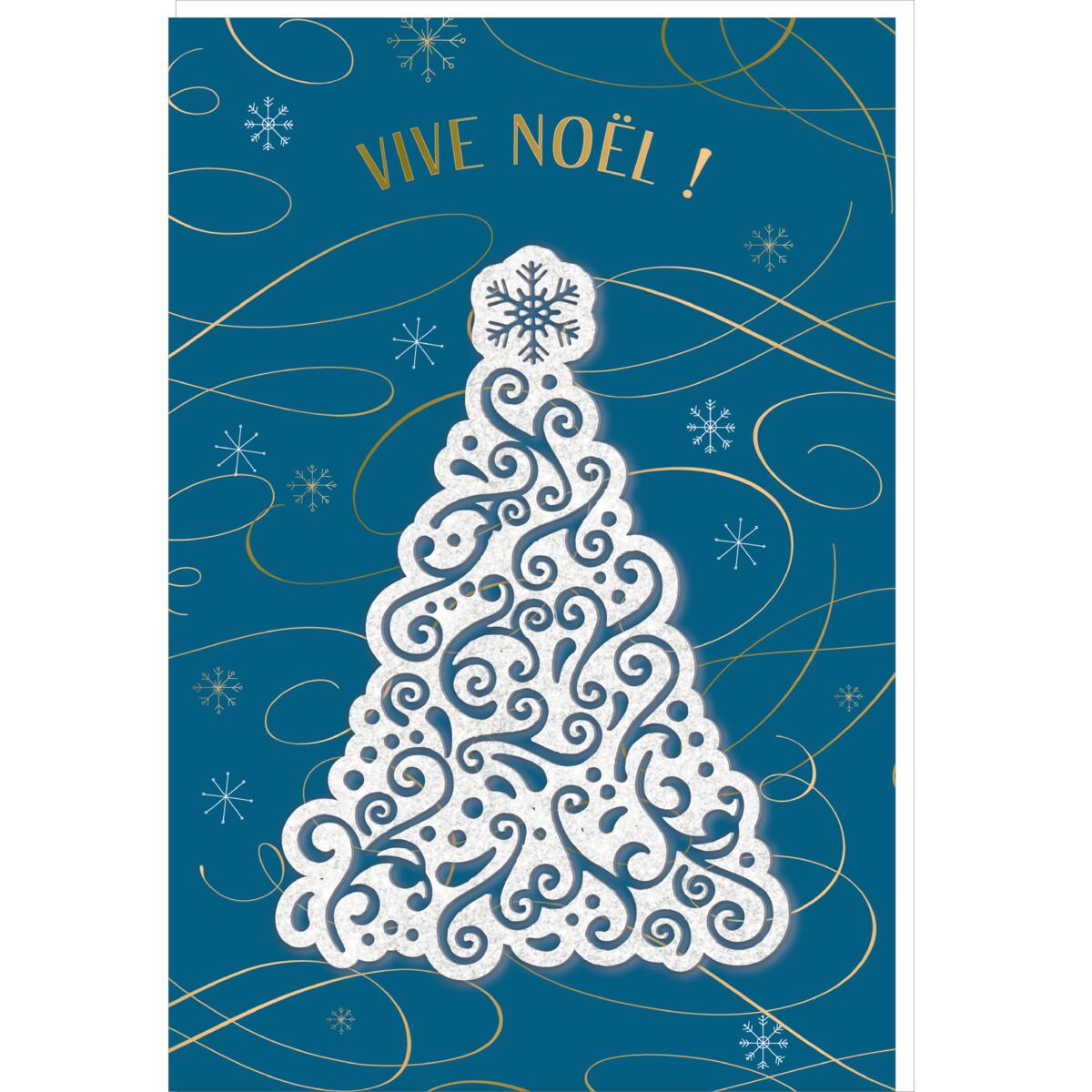 Carte de vœux Noël Chic Sapin 1