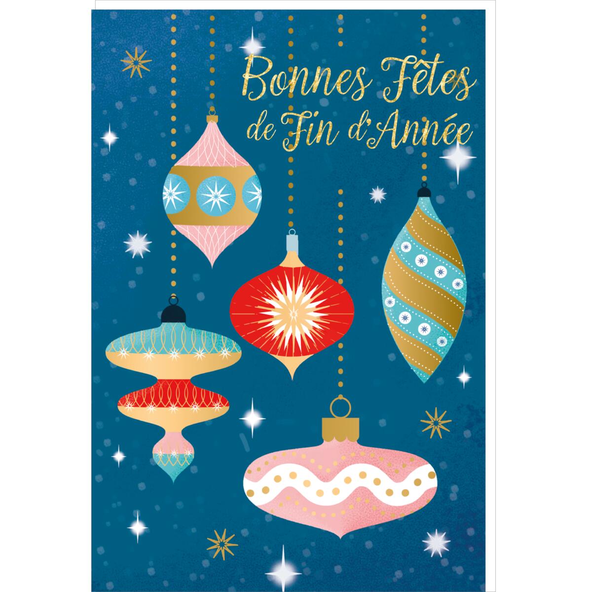 Carte de vœux Noël Chic Suspension 1