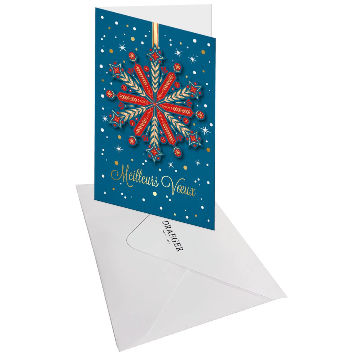 Carte de vœux Noël Chic Boule étoile 3