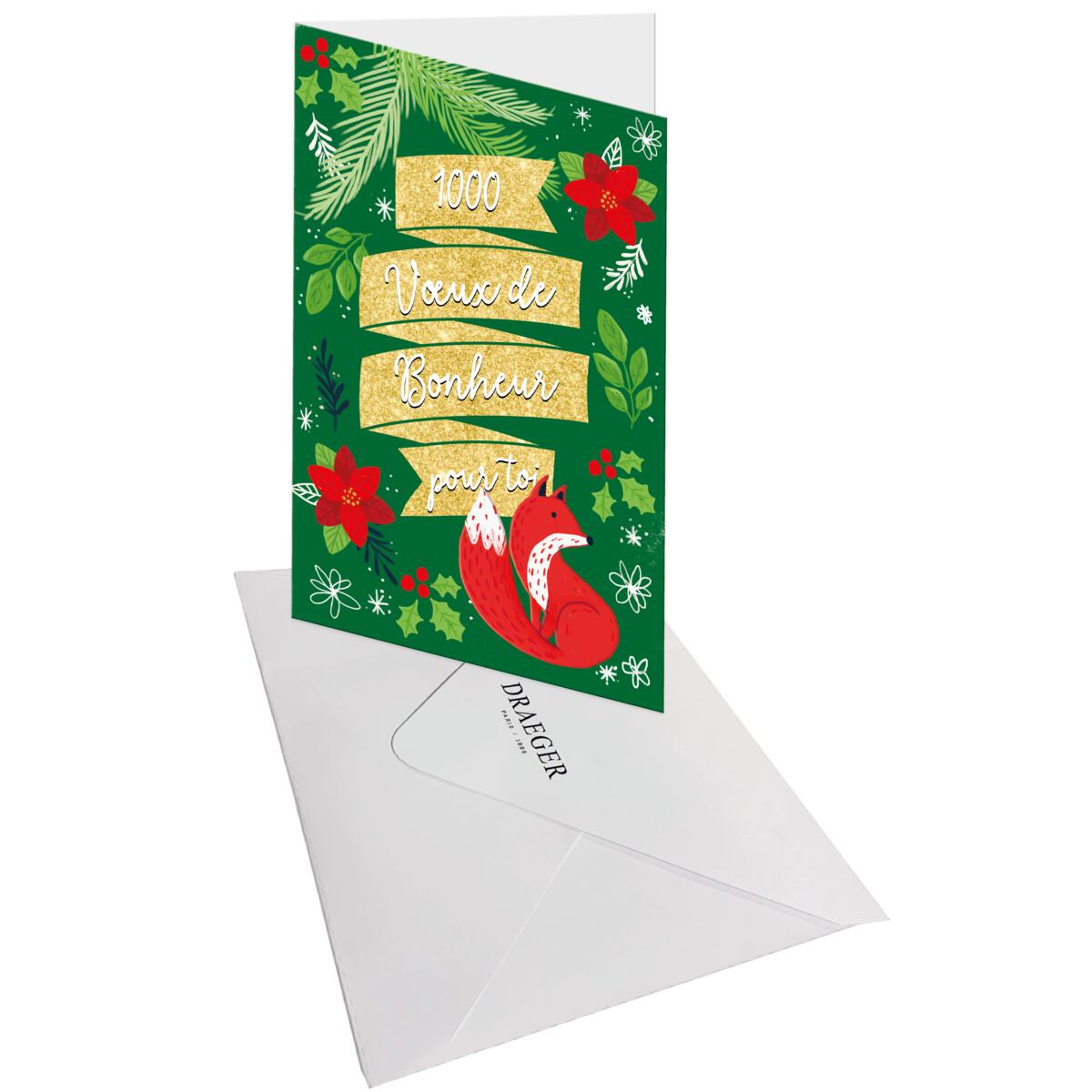 Carte de vœux Noël Chic Renard 3