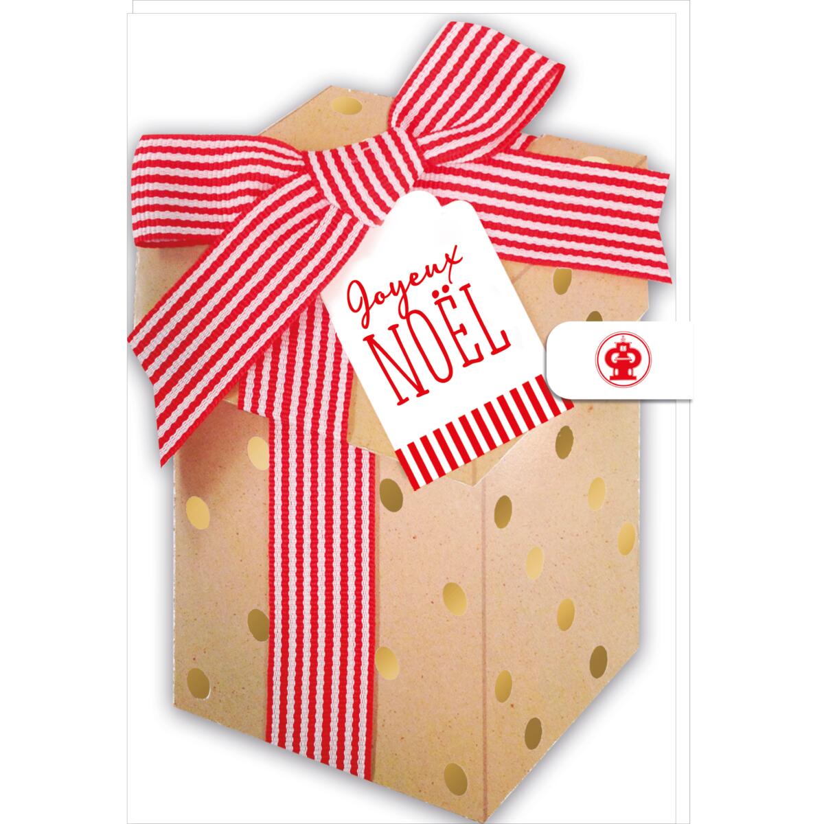 Carte de vœux Signature noël Cadeau 4