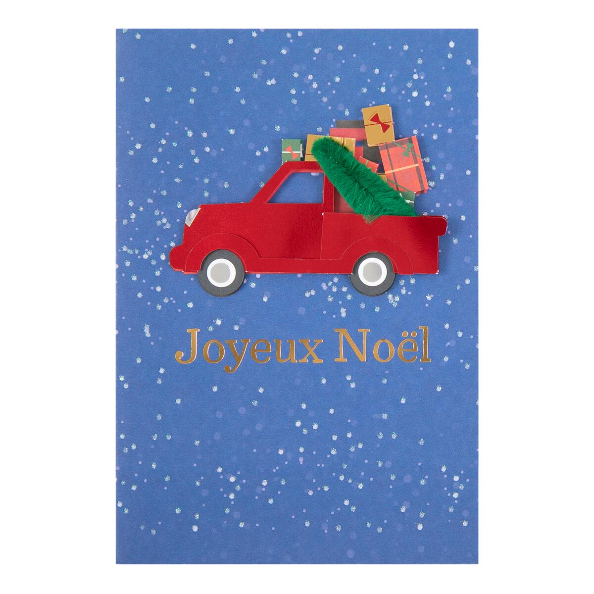 Carte de vœux Signature noël Voiture noël 2